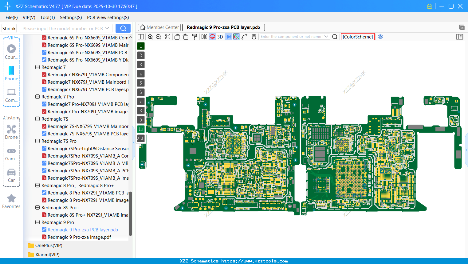 Nubia Redmagic 9 Pro-zxa PCB Layer